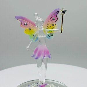 Follow Your Dreams Fairy Glass Figurine | Inspirational Gift Fantasy Decor Colle